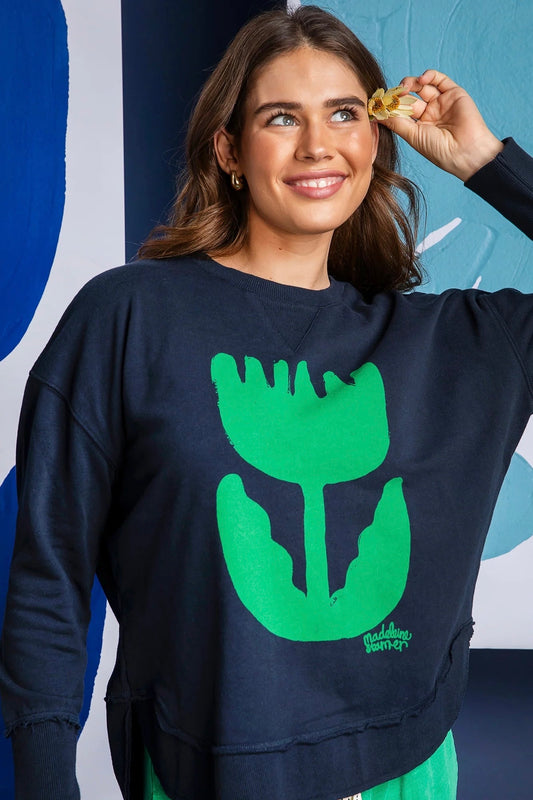 Madeline Stamer Crew- Navy