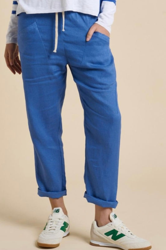 Luxe Linen Pant - Blue