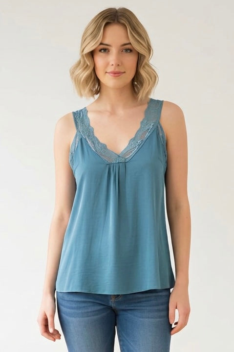 Lace Cami - Teal