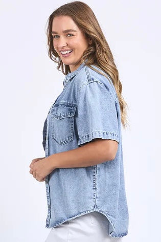 Daisy S/S Shirt- Light Blue
