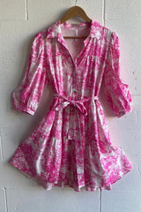 Forest dress- Pink
