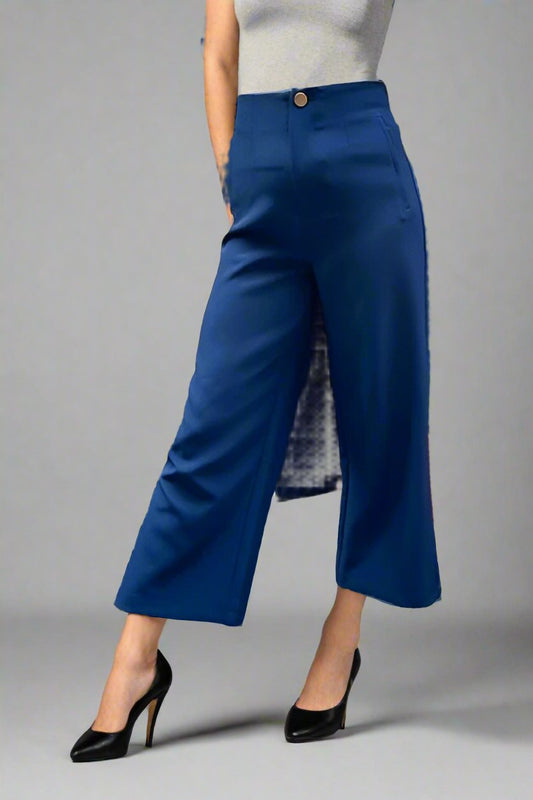 Wide Leg Dressy Pant- Navy