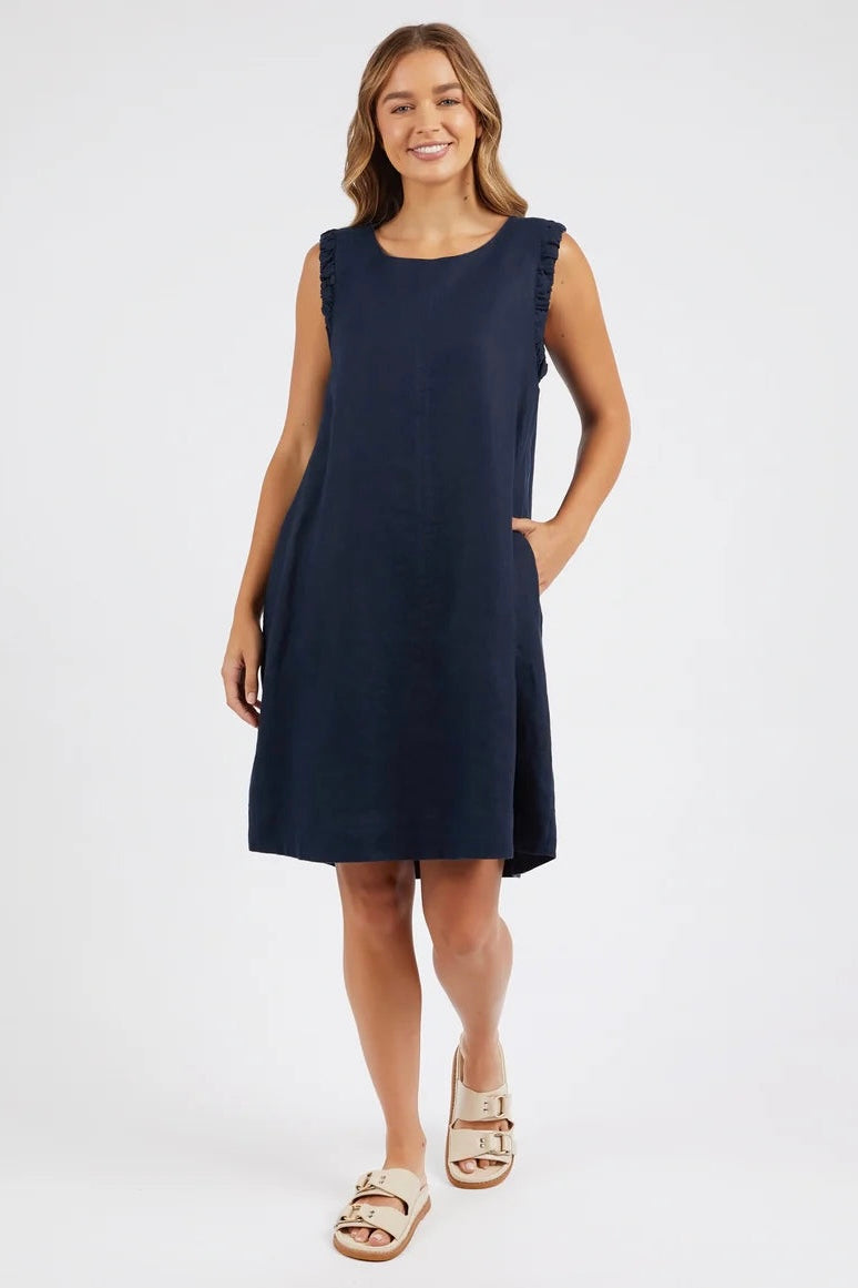 Basita Dress- Navy