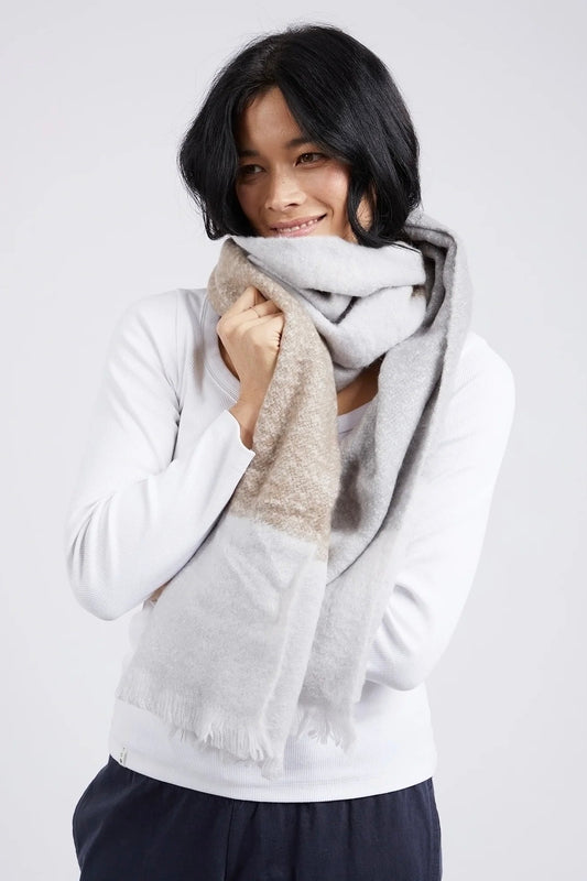 Pasture Scarf- Cinnamon/Grey/Cream