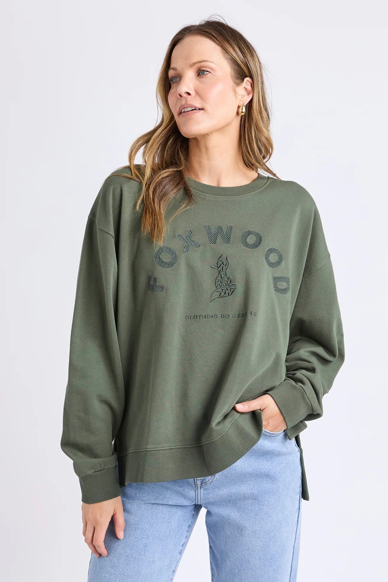 Effortless Crew- Washed Khaki