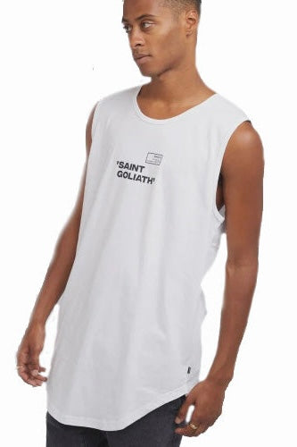 MENS St Goliath Prospect Tank- White