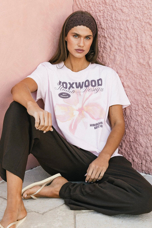 Hibiscus Tee- Ballerina Pink