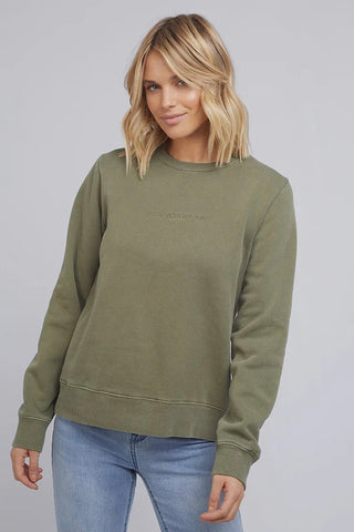 All About Eve Washed Crew - Khaki