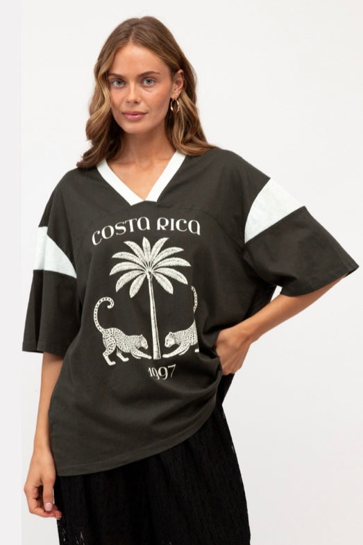 Costa Rica Tee- Grey
