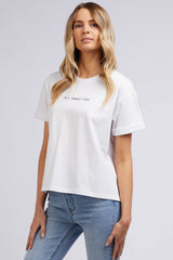 Washed Tee - White