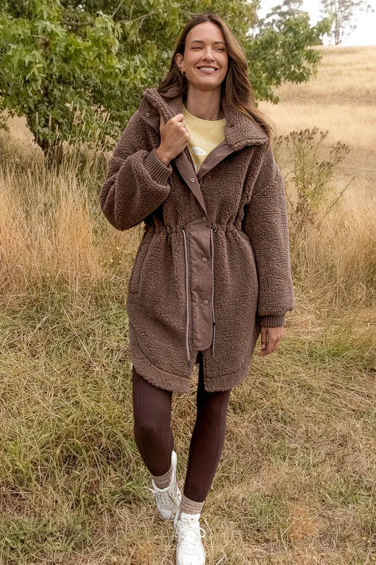 Bridie Oversized Jacket - Brown