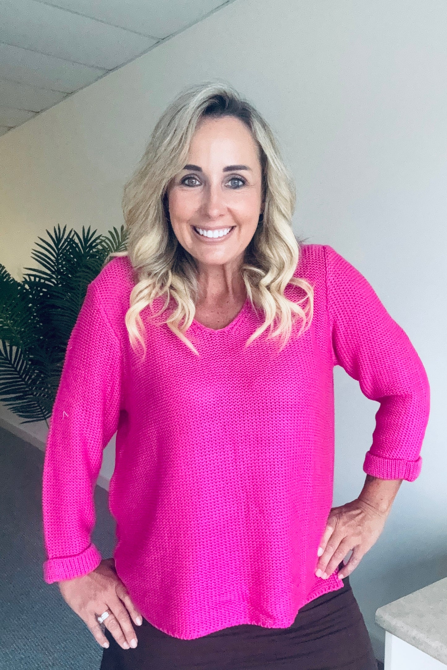 Cindy Knit - Hot Pink