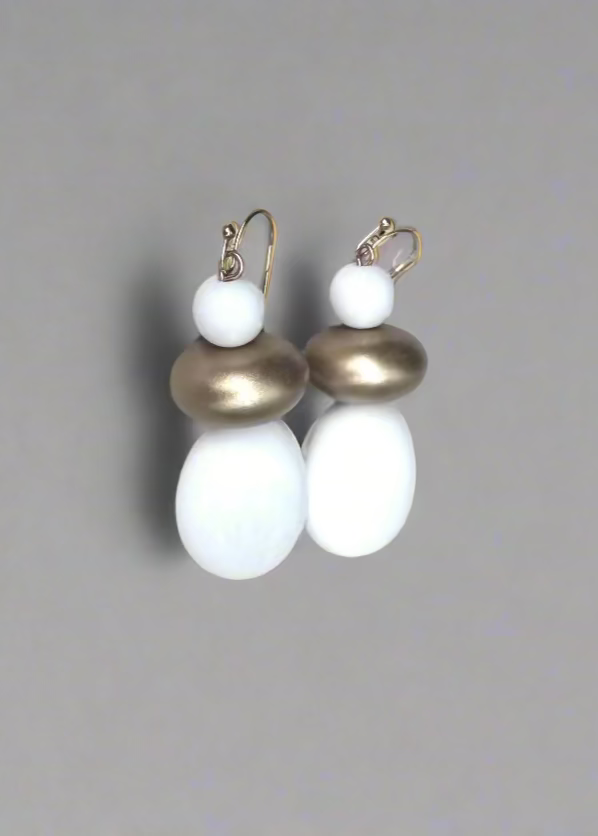 Zen Earring- White