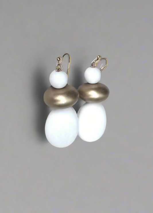 Zen Earring- White