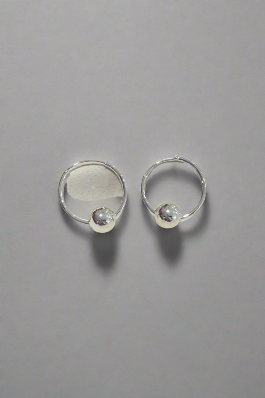 Ballin Hoop- Silver