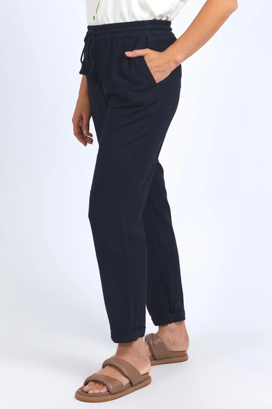 Clem Relaxed Pant - Navy