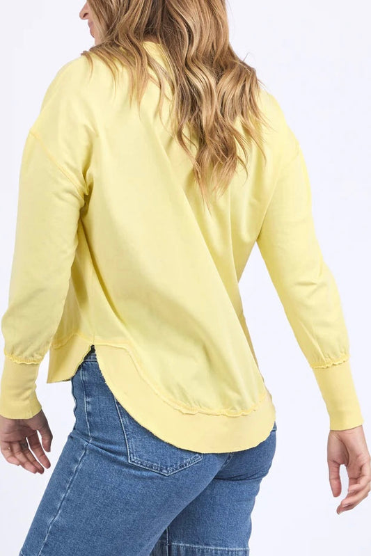 Farrah Long Sleeve Top - Lemon