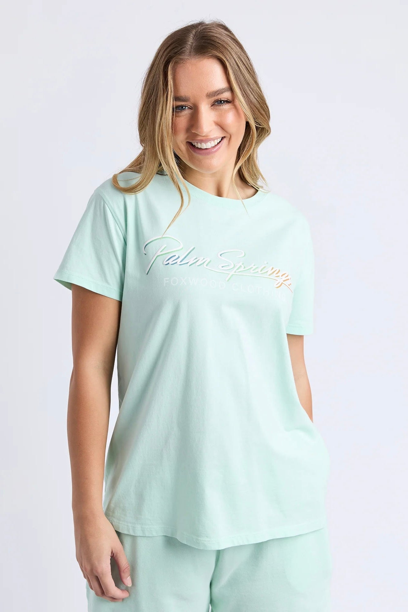 Palm Springs Tee- Mint