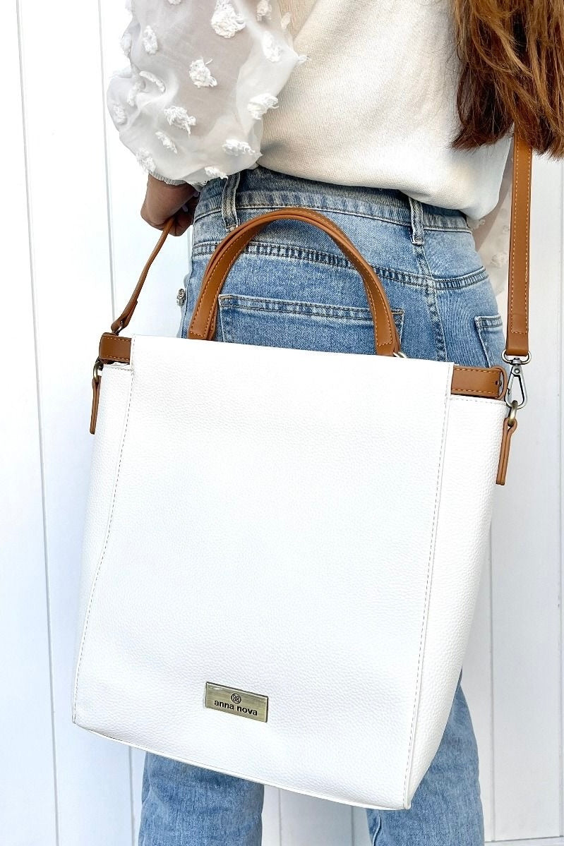 Paradiso Messenger Bag- White