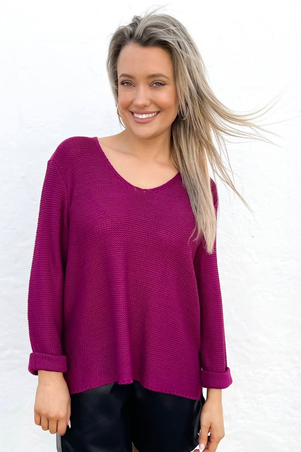 Cindy Knit - Plum