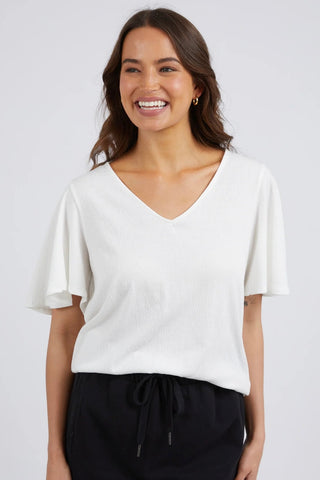 Pearl S/S Top- White
