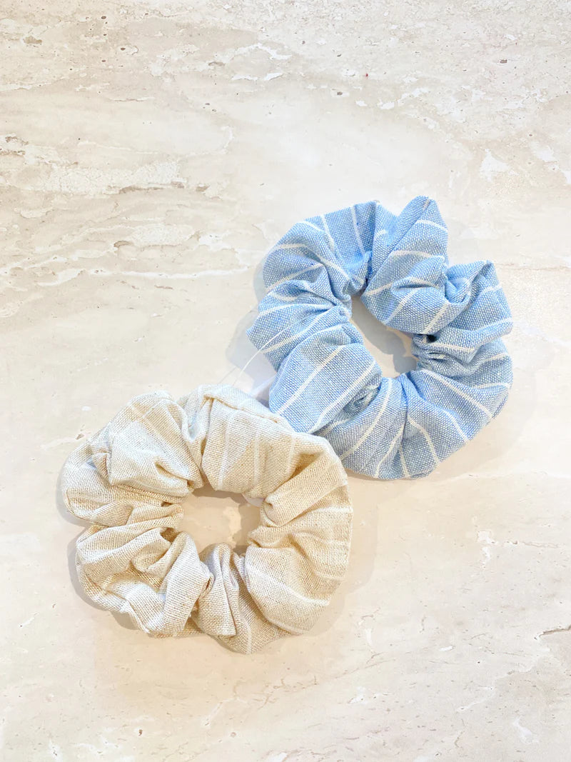 Linen Scrunchie Pack - Stripe