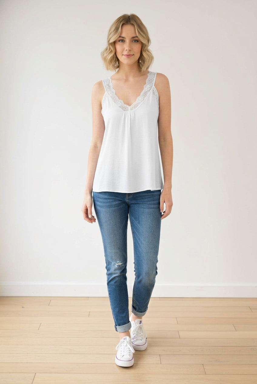 Lace Cami - Ivory