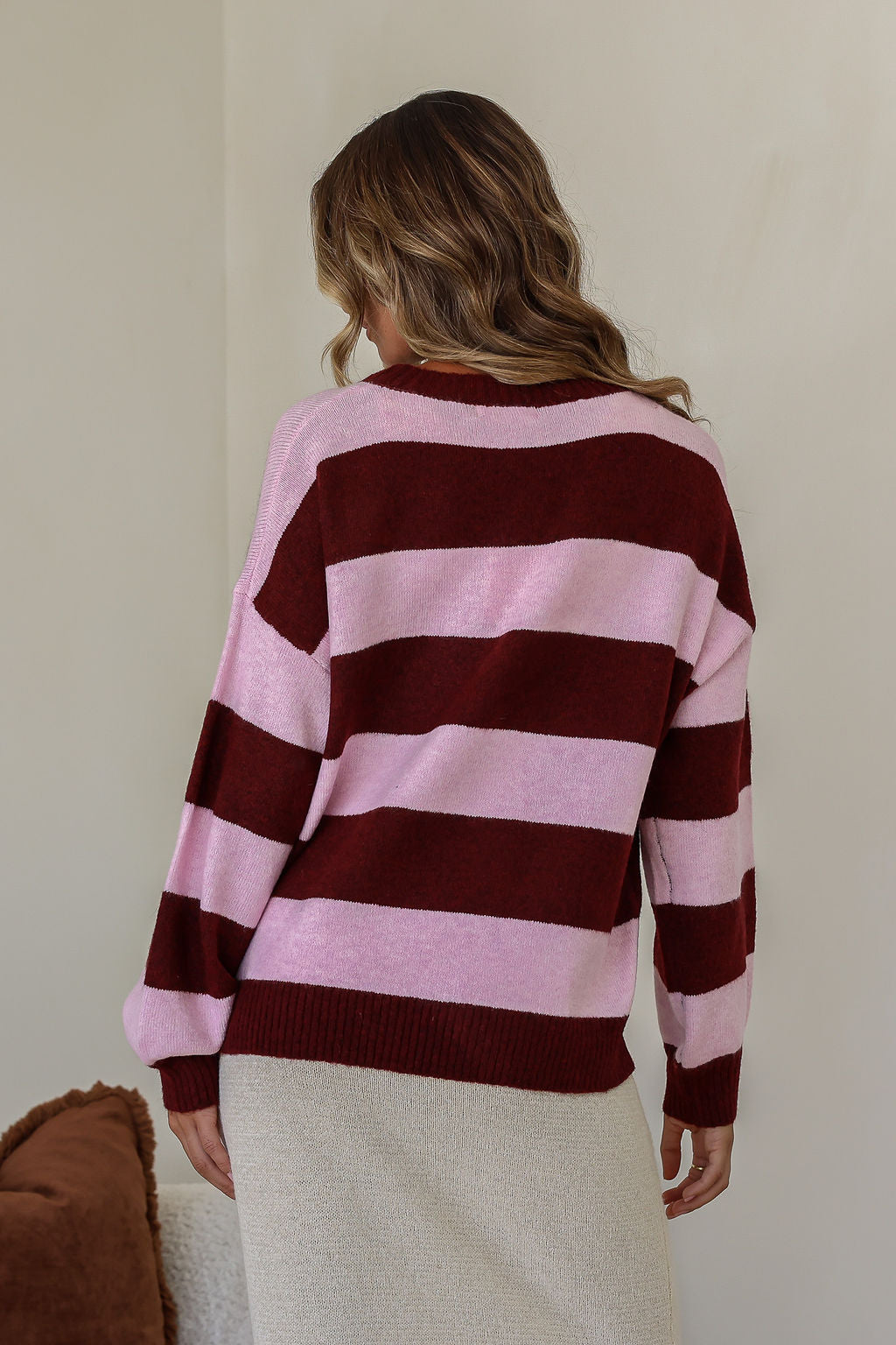 Marlow Knit - Pink/Plum