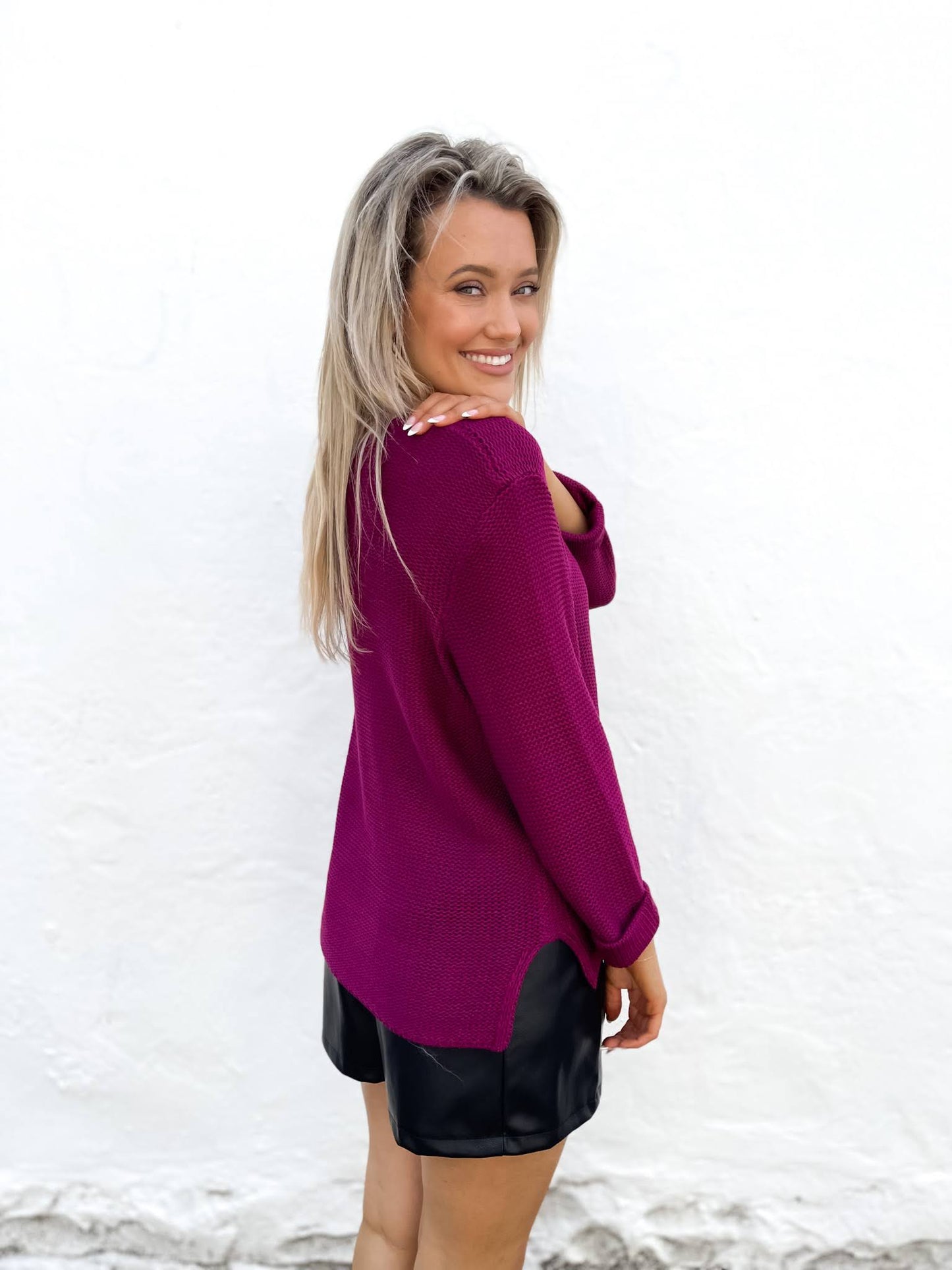 Cindy Knit - Plum