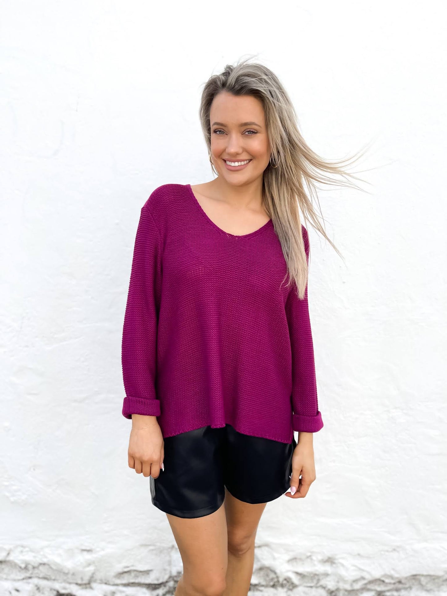 Cindy Knit - Plum