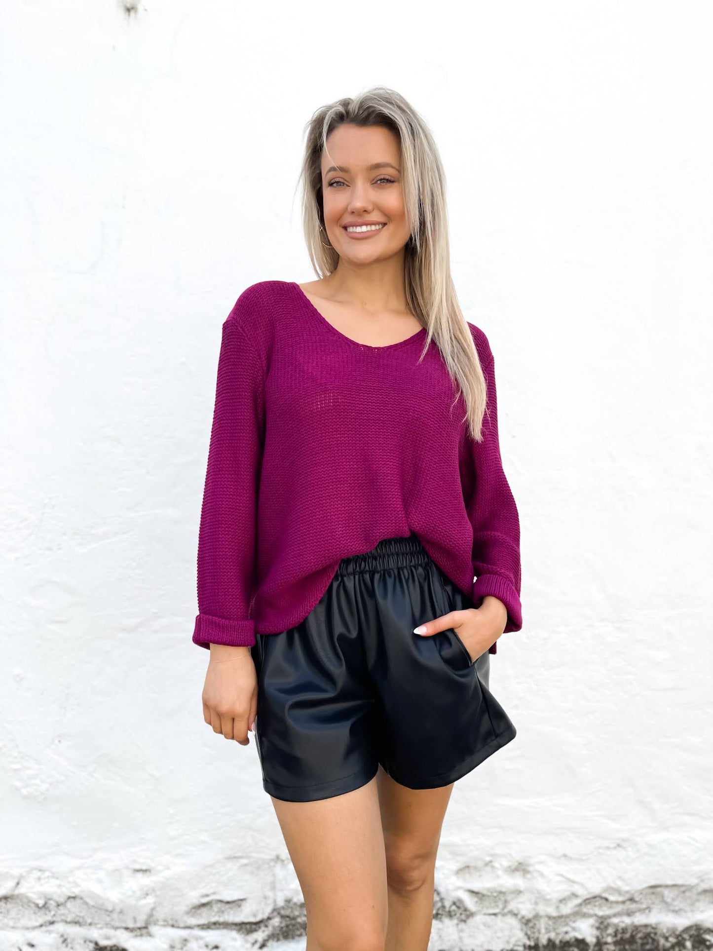 Cindy Knit - Plum