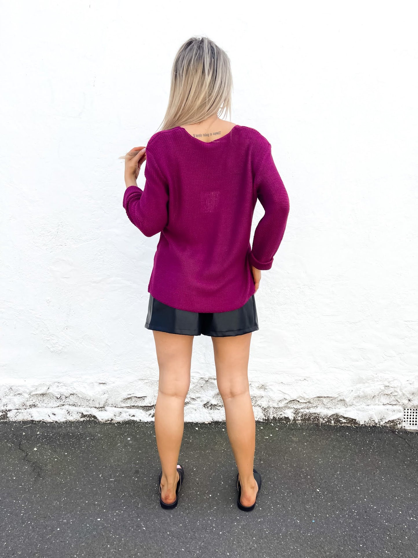 Cindy Knit - Plum