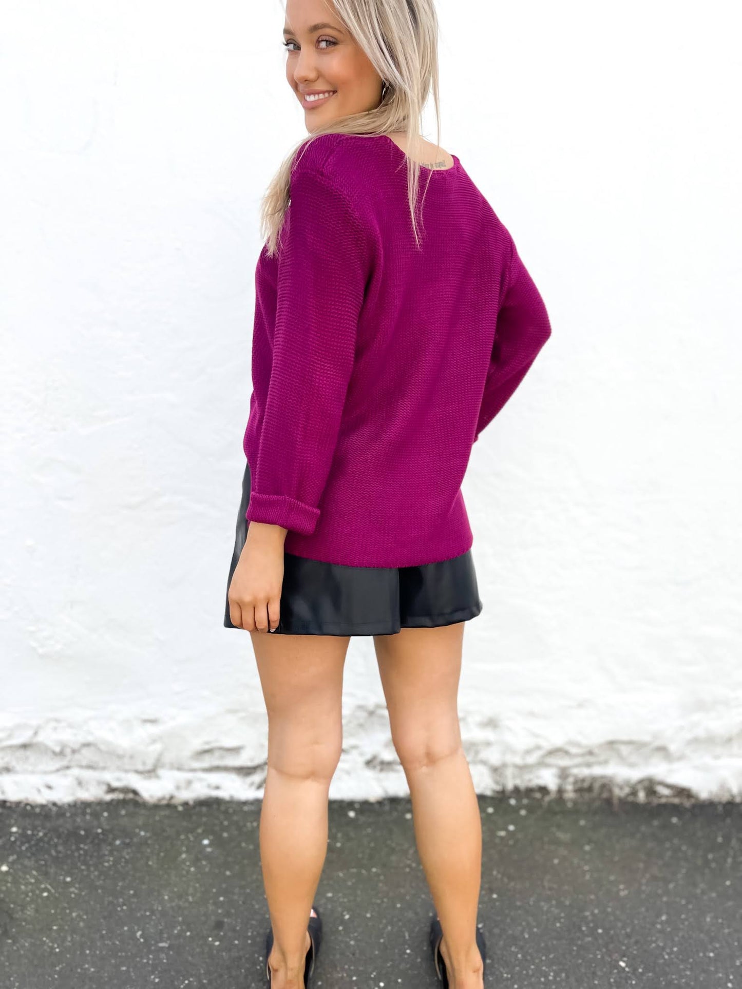 Cindy Knit - Plum