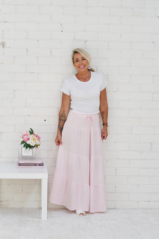 Port Douglas Skirt - Pale Pink