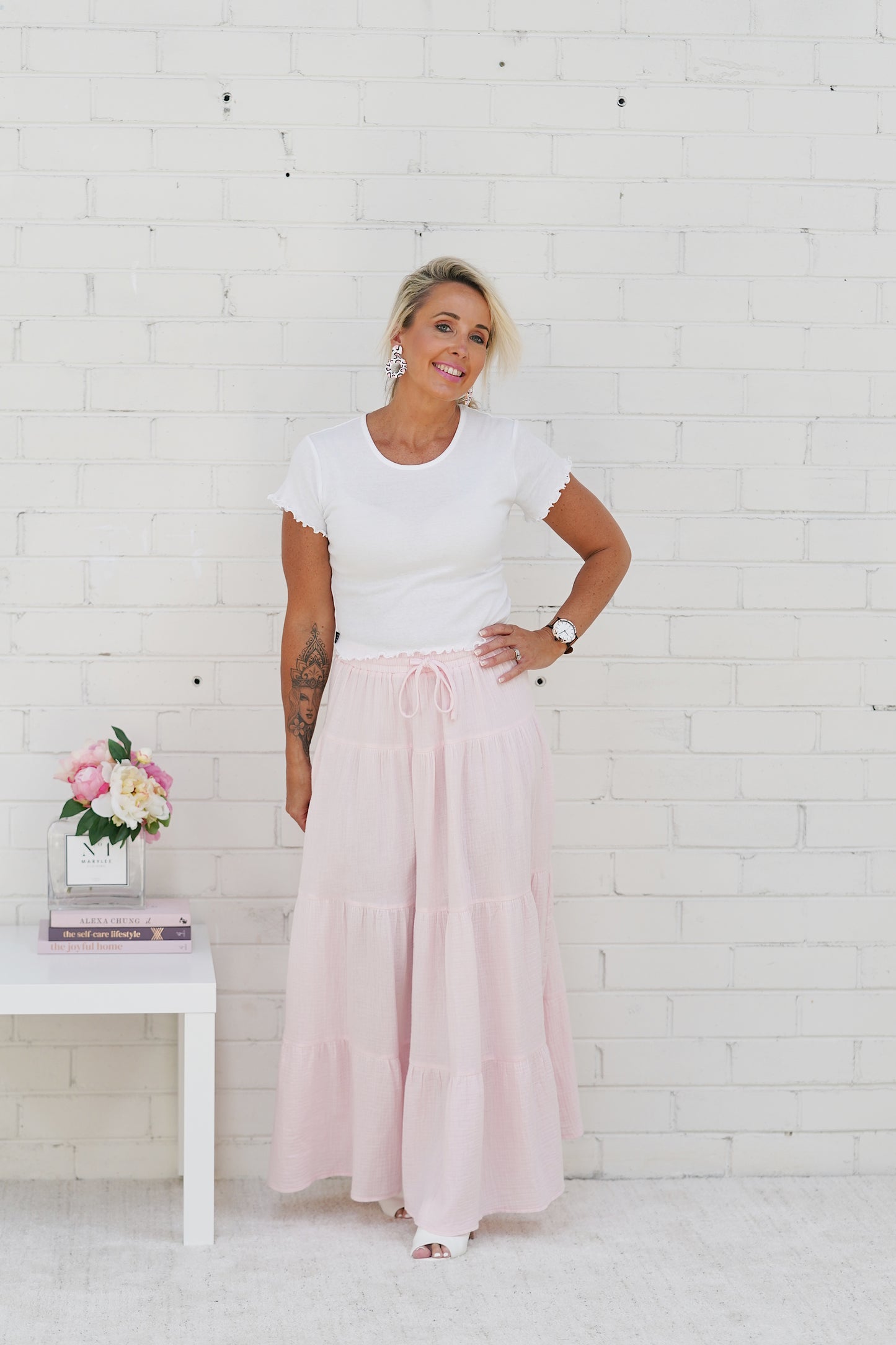 Port Douglas Skirt - Pale Pink