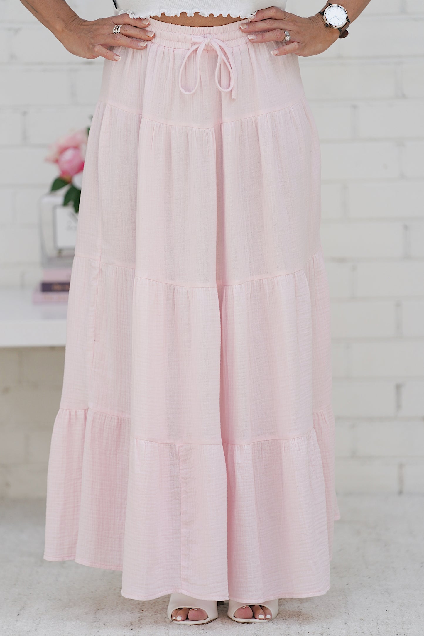 Port Douglas Skirt - Pale Pink