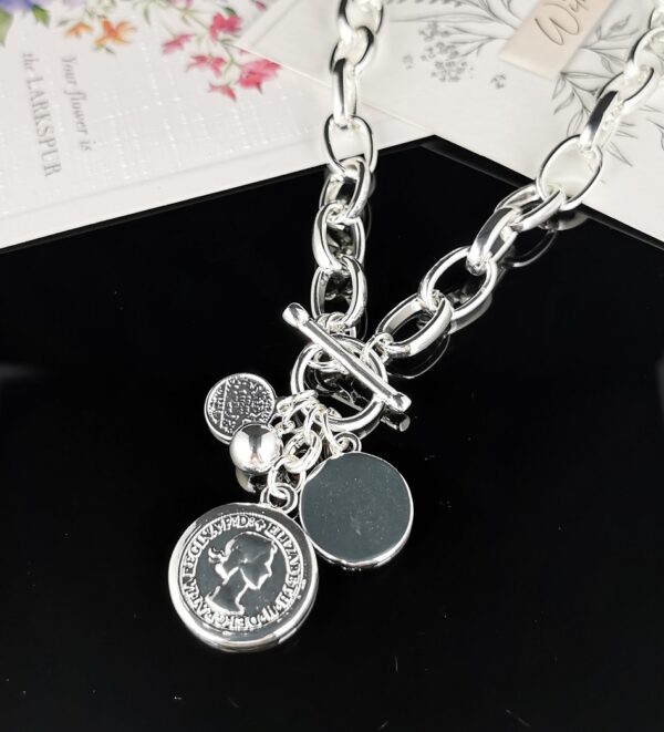 Coin Bundle Necklace - Silver