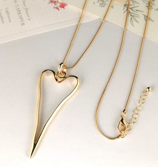 Florence Heart Necklace - Yellow Gold