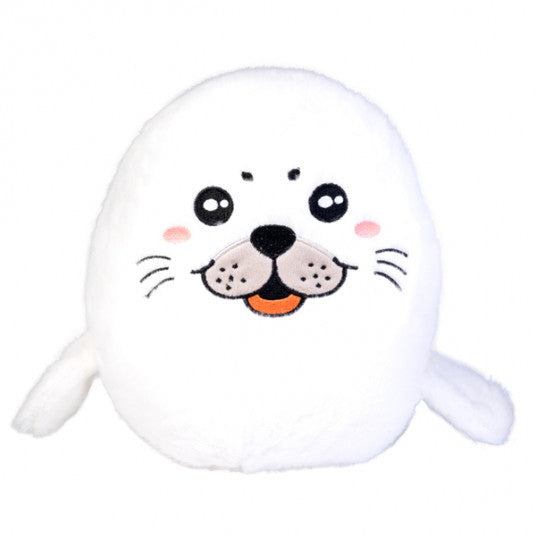 Large Soft Smooshos  Pal -  White Seal