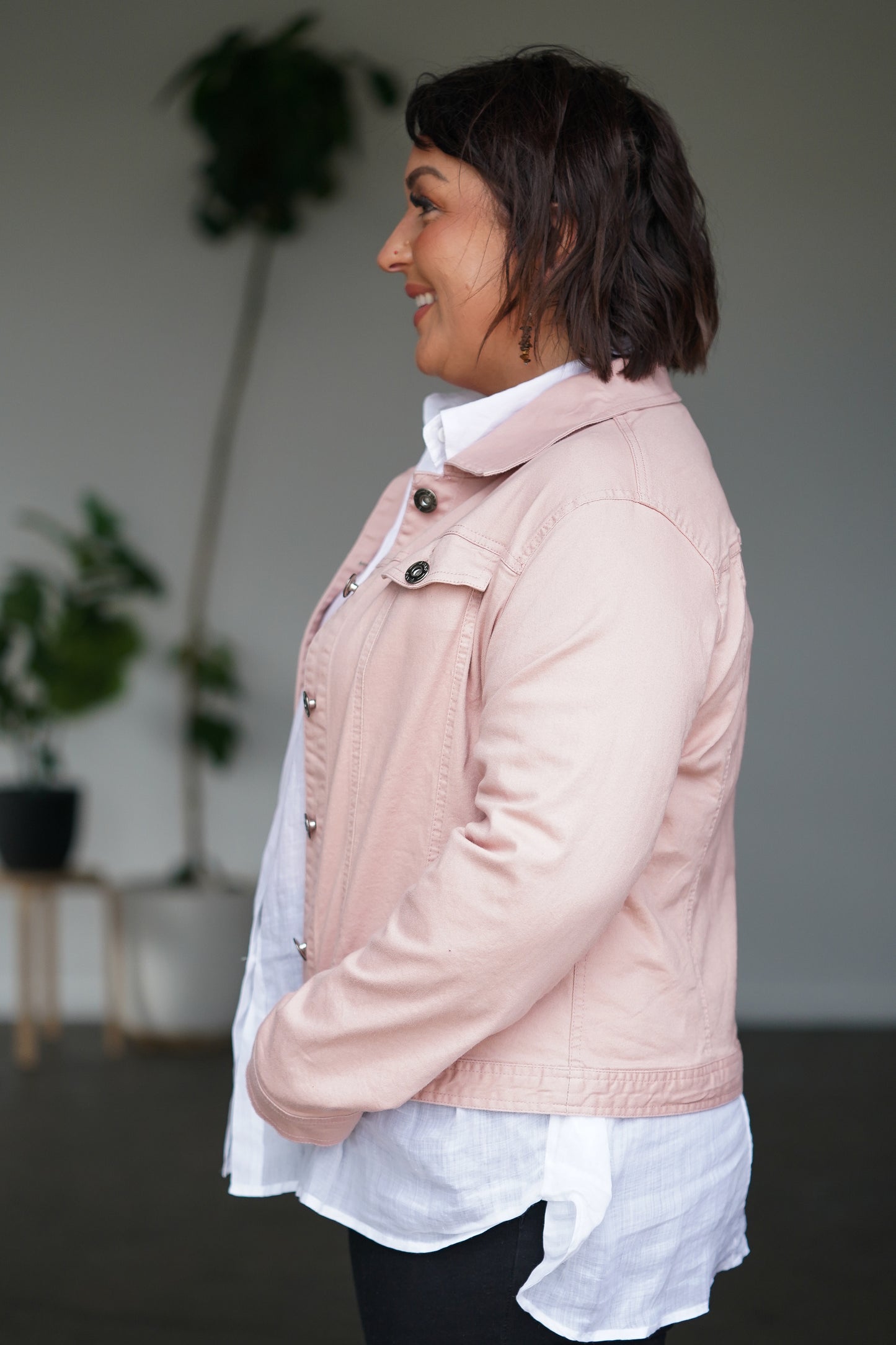 Dusty Pink Stretch Jacket