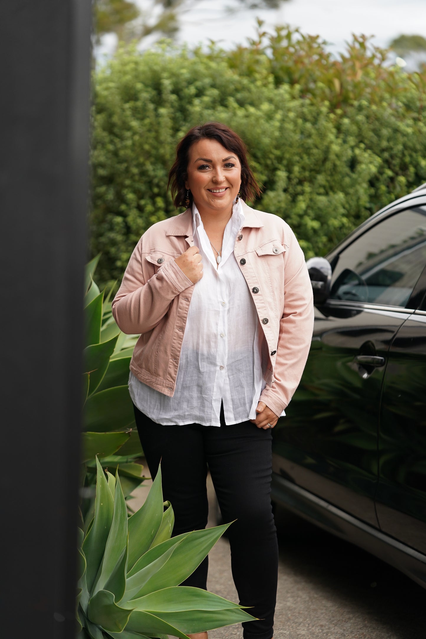 Dusty Pink Stretch Jacket