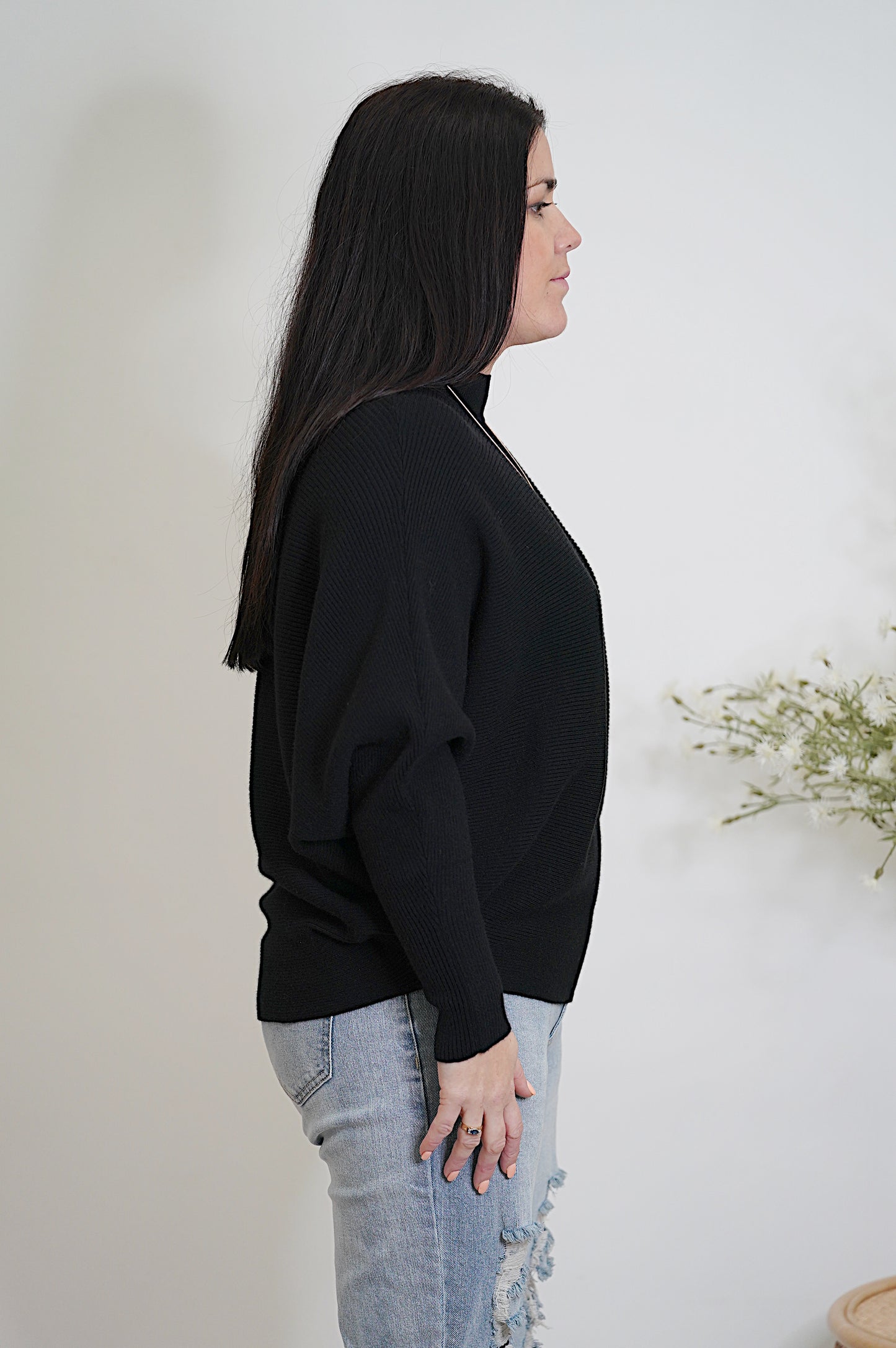 Ribbed Knit - Black