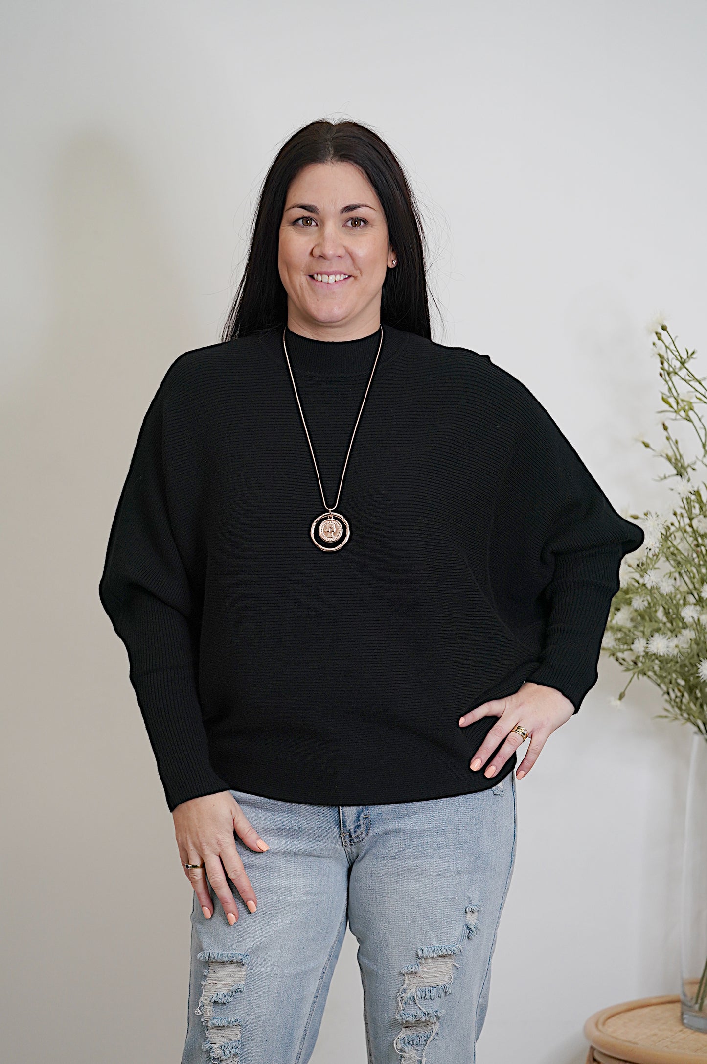 Ribbed Knit - Black