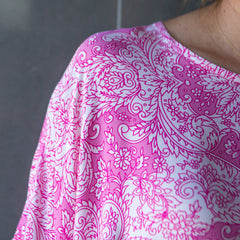 Pink Paisley Oversized Top - BAXTER & ONLINE ONLY)