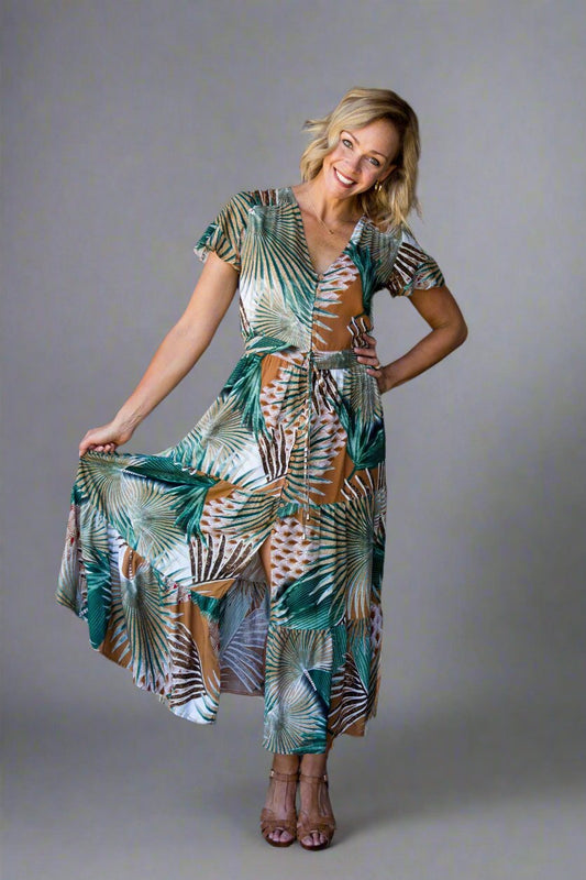 Adele Maxi Dress- Jungle Fever