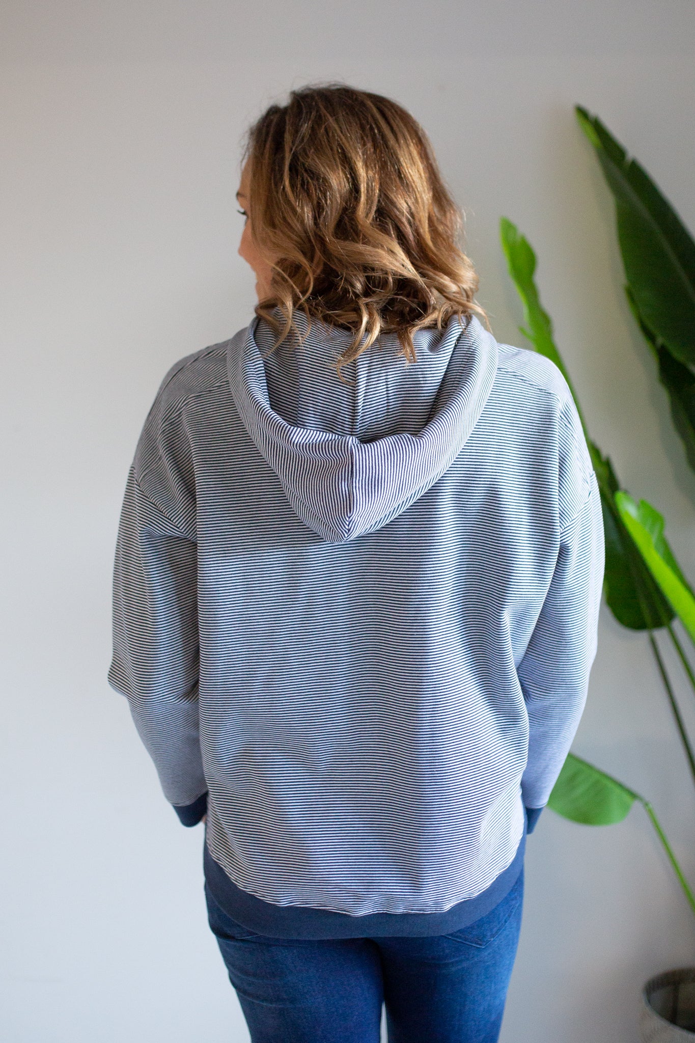 Beloved Stripe Pull Over - Navy/White Stripe