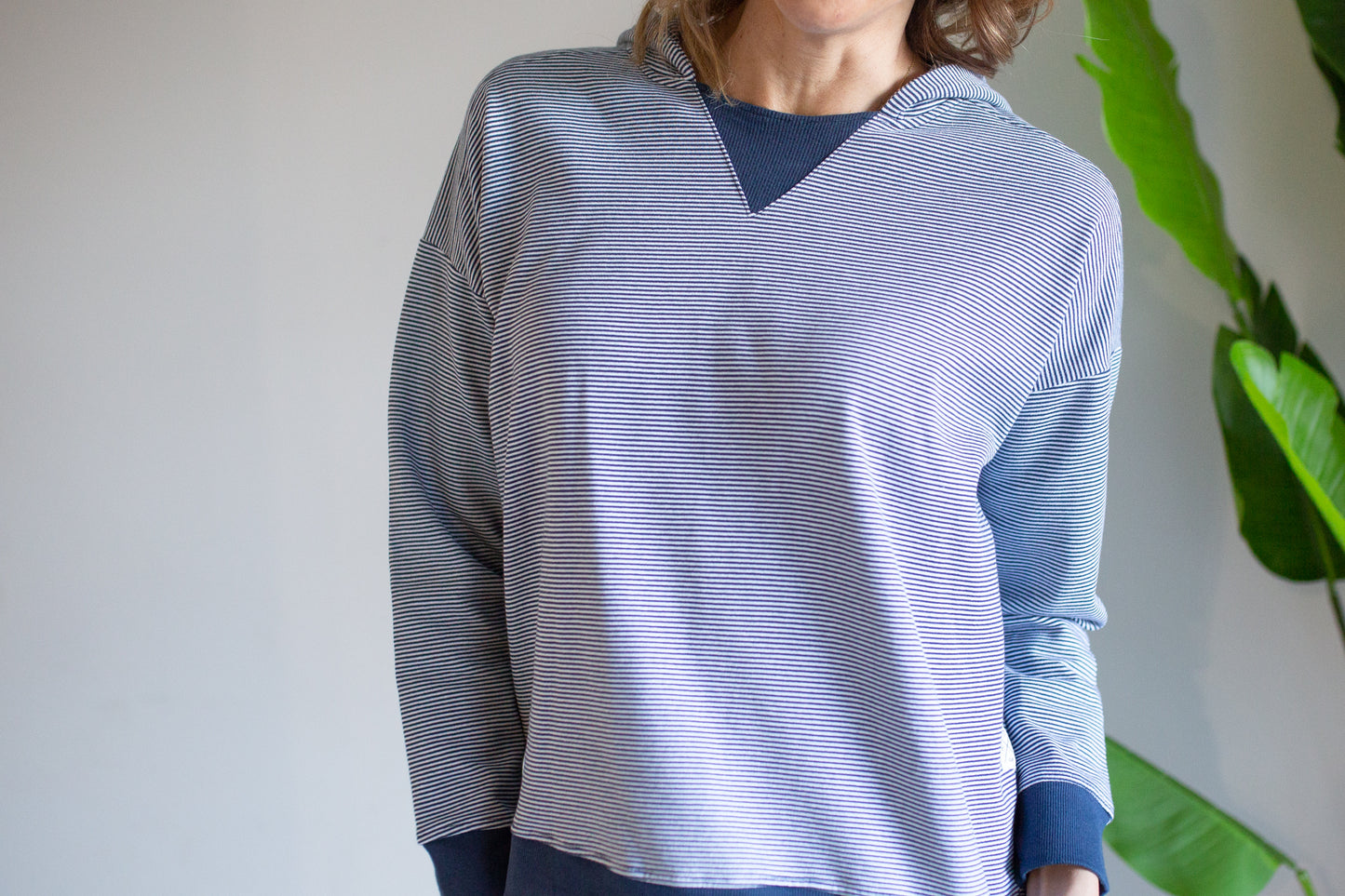 Beloved Stripe Pull Over - Navy/White Stripe