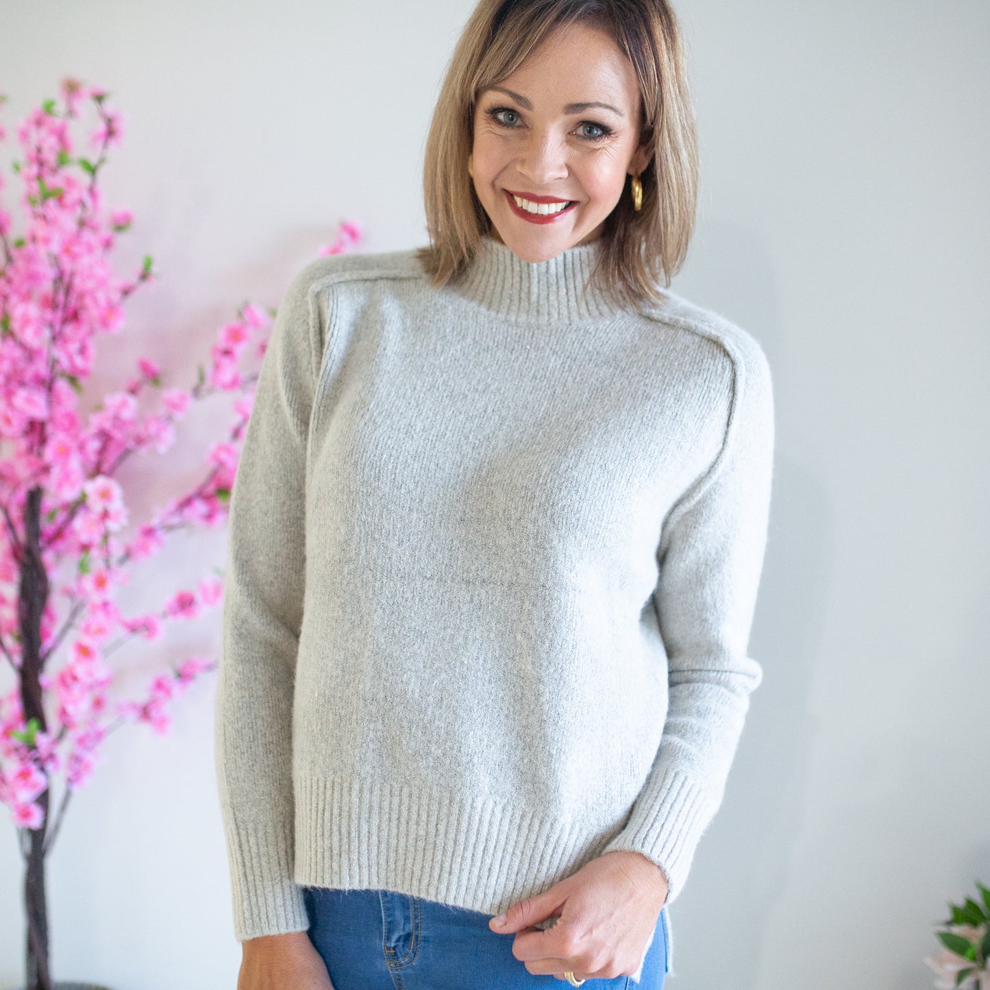 Kimberly Knit - Grey Marle