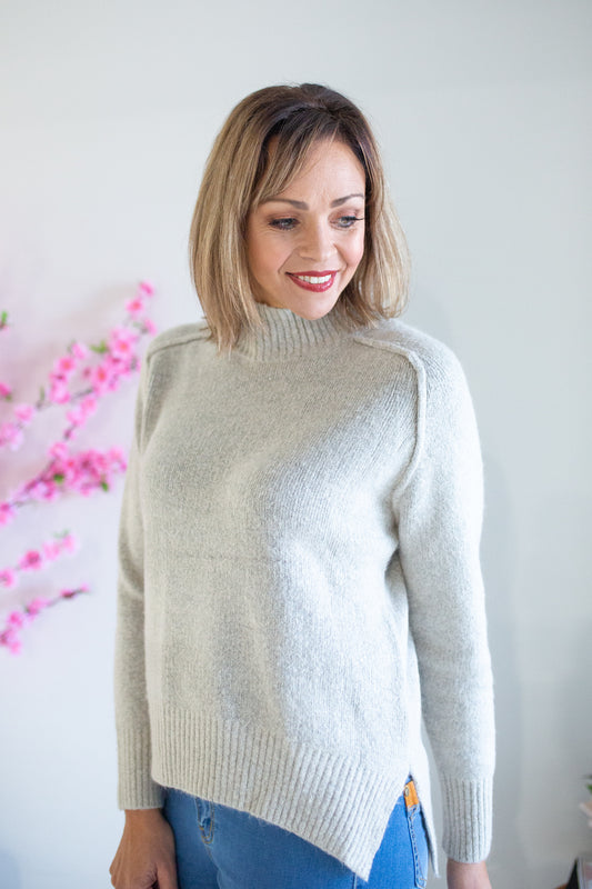 Kimberly Knit - Grey Marle