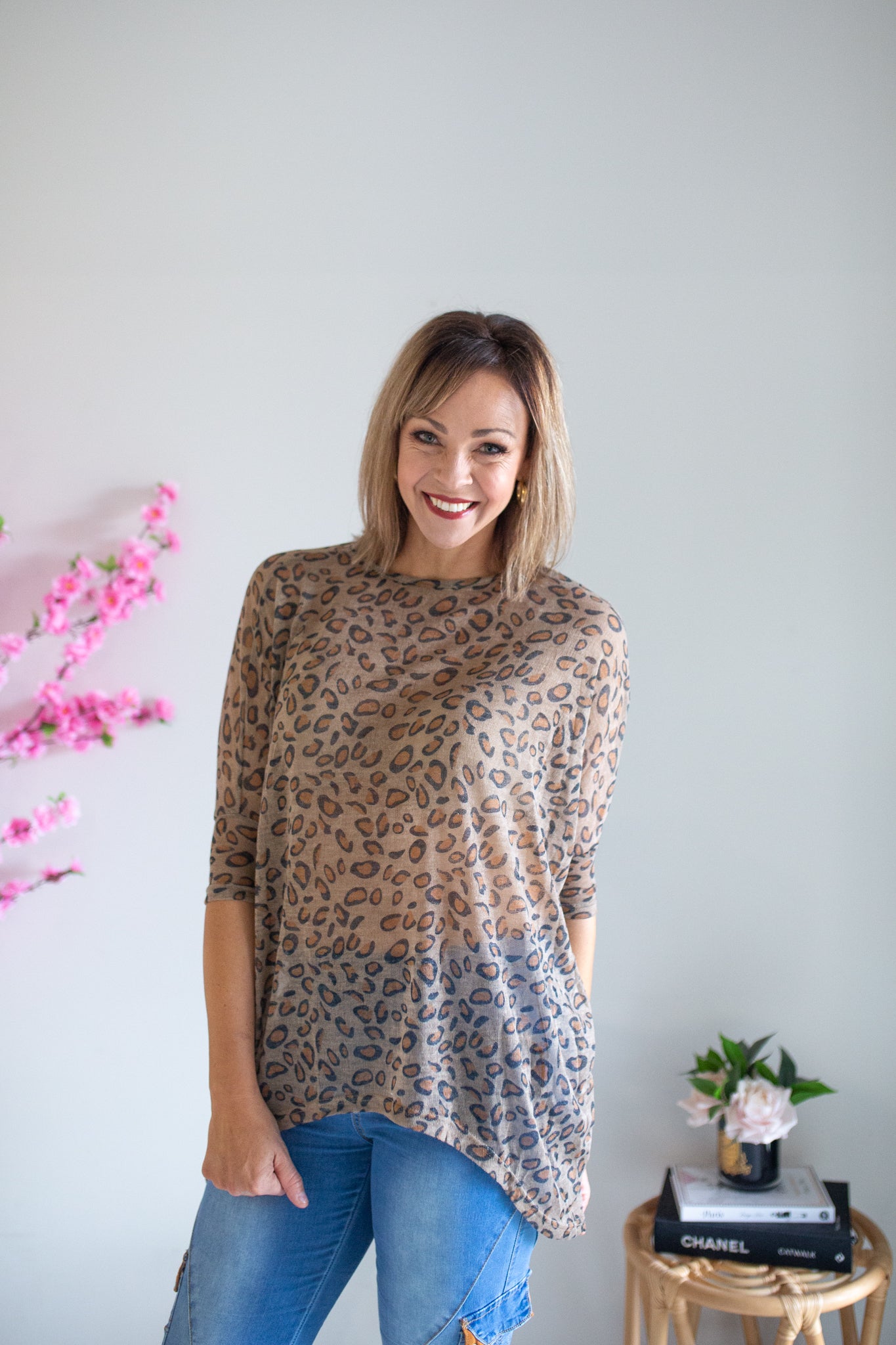 Lightweight Leopard Top